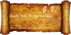 Gyökér Veronika névjegykártya