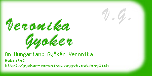 veronika gyoker business card